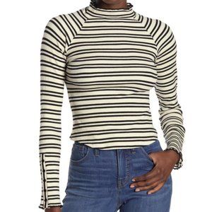 Free People Women's Sunday Afternoon Striped Cutout Top